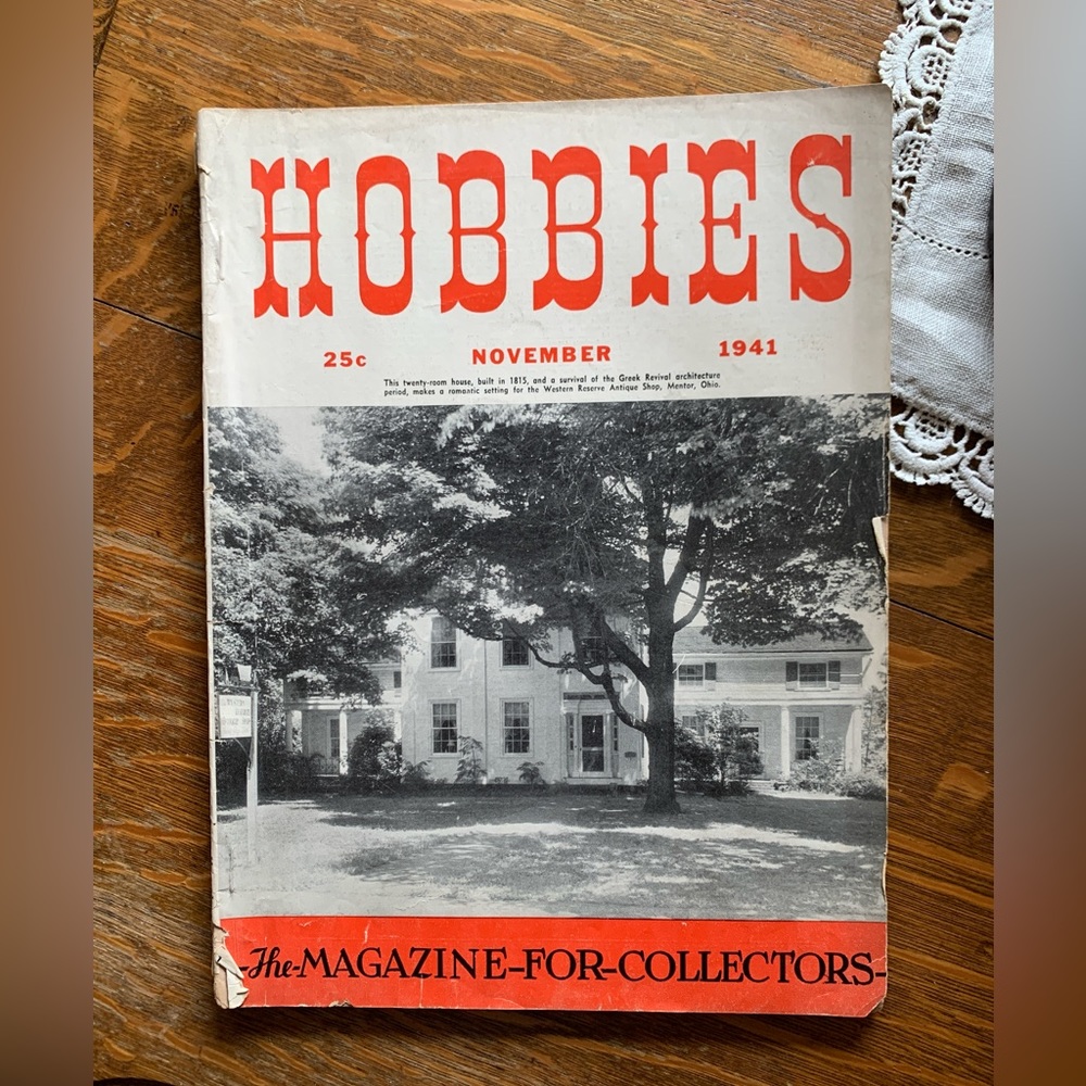 ! Vintage 2 HOBBIES magazines. Nov 1941 & Aug 1942 “The Magazine-for-Collectors”